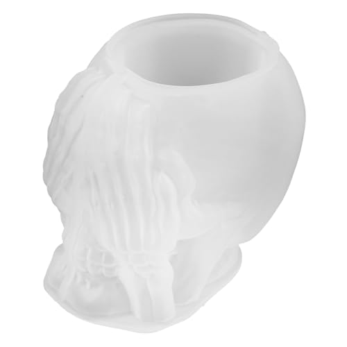 SHINEOFI Silikonform Halloween Kerzenhalter Schädel Wiederverwendbar DIY Kerzenhalter Gießform für Blumentopf Stifthalter Basteln Langlebig und Leicht zu Reinigen SHINEOFI Silikonform Halloween Kerzenhalter Schädel Wiederverwendbar DIY Kerzenhalter Gießform für Blumentopf Stifthalter Basteln Langlebig und Leicht zu Reinigen von SHINEOFI