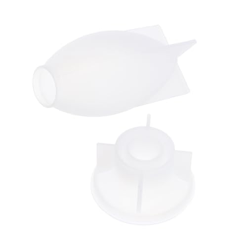 SHINEOFI Silikonform für Harz Hitzebeständiges Flexibles Lichtglas-form mit Stabilem Sockel für Kerzenherstellung Seifen Resin-kunst und Blumenarrangements DIY Gießform für Kreative von SHINEOFI