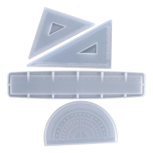 SHINEOFI Silikonform für Lineal und Geodreieck Hochpräzise Gießform für DIY Epoxidharz Vielseitige Messwerkzeug schablone für Bastelprojekte Präzise Messungen und Gestalten SHINEOFI Silikonform für Lineal und Geodreieck Hochpräzise Gießform für DIY Epoxidharz Vielseitige Messwerkzeug schablone für Bastelprojekte Präzise Messungen und Gestalten von SHINEOFI