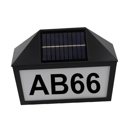 SHINEOFI Solarbetriebene Hausnummernlampe Dekorativer Adressenschild für Außenbereich Wetterfest und Energiesparend für und Wände SHINEOFI Solarbetriebene Hausnummernlampe Dekorativer Adressenschild für Außenbereich Wetterfest und Energiesparend für und Wände von SHINEOFI