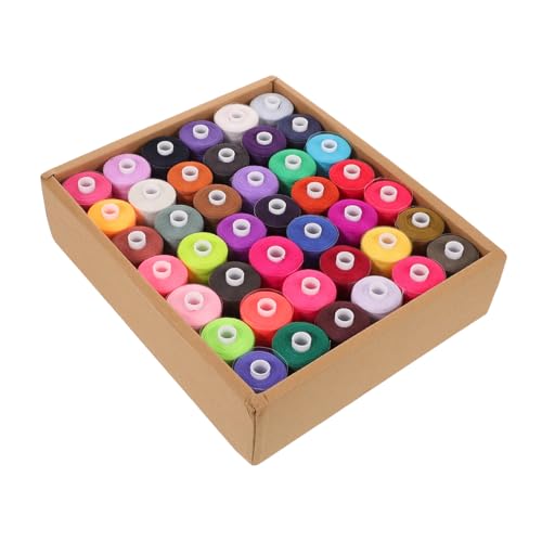 SHINEOFI Spuliges Nähgarn Strapazierfähigem Polyester Farben Yards pro Spule Vielseitiges Garn für Nähmaschine Handnähen Quilten und Diy-bastelprojekte zu Hause von SHINEOFI