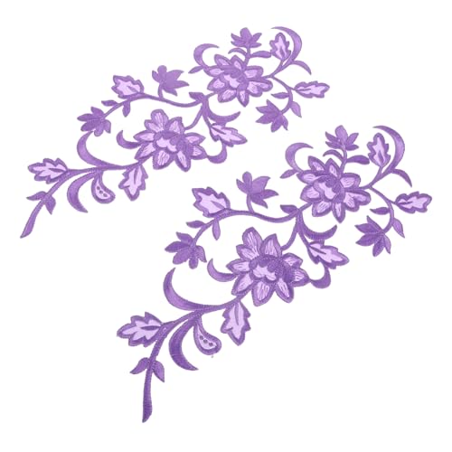 SHINEOFI Stickerei Applikationen zum Aufbügeln Blüten Patches Vielseitig für Brautkleider Röcke und Alltagskleidung Einfache Anbringung Elegante DIY Stoffverzierung von SHINEOFI