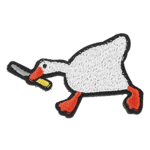 SHINEOFI Stoffapplikationen Selber Machen Schlüssel Gans Geformt Flecken Kleider Taschenaufkleber Flicken Für Bekleidung Taschenaufnäher Patches Reparieren Rucksack-patches Polyester von SHINEOFI