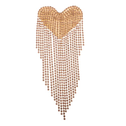 SHINEOFI Strass Aufnäher Quaste Handgefertigtes Kleidungszubehör für Stilvolle Dekoration für Partys Hochzeiten und Bühnenauftritte Vielseitig Einsetzbar von SHINEOFI