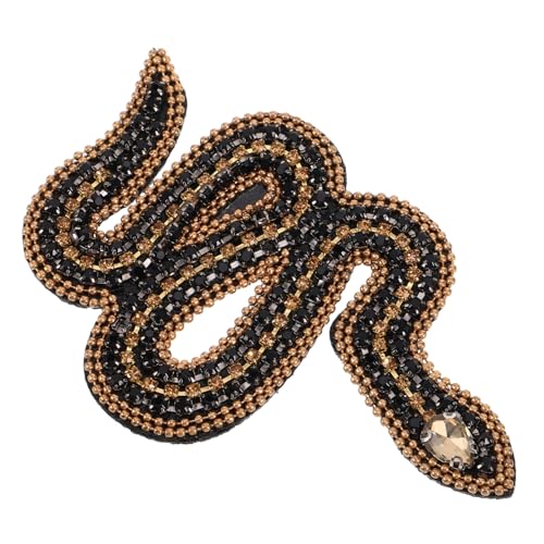 SHINEOFI Strass Schlangen Bügelbild Patches zum Aufnähen Schlangenförmige Applikationen mit Funkelnden Strasssteinen Vielseitig für Kleidung Schuhe Hüte Taschen DIY Modeaccessoires von SHINEOFI