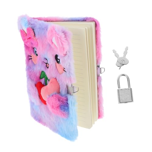 SHINEOFI Süßes Katzen Tagebuch mit Plüschbezug und Schloss Notizbuch für Mädchen mit Schlüsseln Zeichnen und Schreiben Perfektes für Katzenliebhaber SHINEOFI Süßes Katzen Tagebuch mit Plüschbezug und Schloss Notizbuch für Mädchen mit Schlüsseln Zeichnen und Schreiben Perfektes für Katzenliebhaber von SHINEOFI
