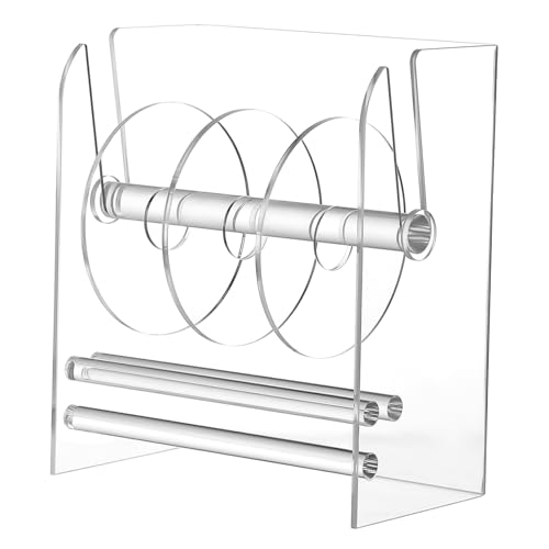 SHINEOFI Tag Aufkleberspenderstand Desktop -etikettenspender Organizer Etikettenhalter Für Den Schreibtisch Im Büro Manueller Etikettenspender Aufkleberhalter Acryl Transparent von SHINEOFI