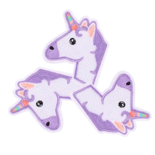 SHINEOFI 9stücke Einhorn Stoff Patches Bunte Aufnäher Zum Aufbügeln Für Kleidung Taschen Und -projekte Lustige Stickerei Aufkleber Für Bastelarbeiten von SHINEOFI