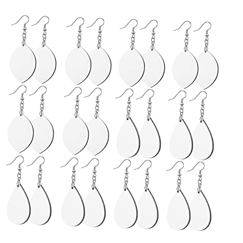 SHINEOFI Teiliges Diy Ohrstecker Set mit Tropfen und Blattformen Doppelseitig Bedruckbare Sublimations Ohrringe Blanko Material Manuell Gestaltbar Ohrhaken für Individuelles Schmuckbasteln SHINEOFI Teiliges Diy Ohrstecker Set mit Tropfen und Blattformen Doppelseitig Bedruckbare Sublimations Ohrringe Blanko Material Manuell Gestaltbar Ohrhaken für Individuelles Schmuckbasteln von SHINEOFI