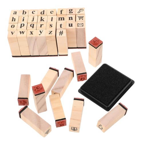 SHINEOFI Teiliges Holzstempel mit Mini Buchstaben Wiederverwendbar Präzise Gravur für Diy Basteln Scrapbooking Journaling und Kartenherstellung für Schule Büro und Zuhause SHINEOFI Teiliges Holzstempel mit Mini Buchstaben Wiederverwendbar Präzise Gravur für Diy Basteln Scrapbooking Journaling und Kartenherstellung für Schule Büro und Zuhause von SHINEOFI