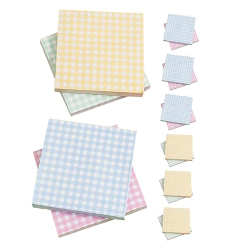 SHINEOFI Teiliges Kleine Wiederverwendbare Haftnotizen Kariertes Muster Selbstklebende Memo Pads für Schüler Büro und Schule Rückstandslos Ablösbar Mehrfach Haftend Farbig SHINEOFI Teiliges Kleine Wiederverwendbare Haftnotizen Kariertes Muster Selbstklebende Memo Pads für Schüler Büro und Schule Rückstandslos Ablösbar Mehrfach Haftend Farbig von SHINEOFI