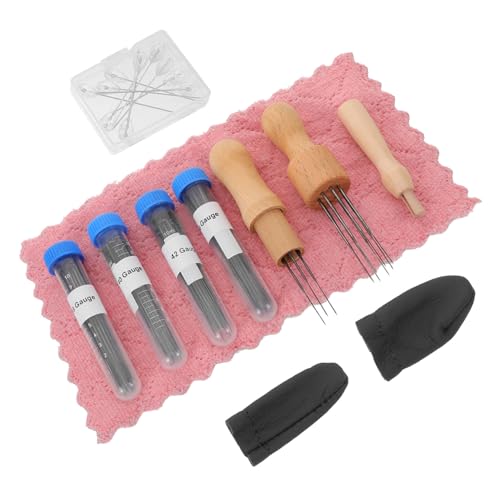 SHINEOFI Teiliges Nadelfilzset mit Holzgriff Vielseitiges Filznadel für Anfänger und Profis Tragbares Präzises Filznadeln DIY Zubehör für Hochwertiges Wollfilzen SHINEOFI Teiliges Nadelfilzset mit Holzgriff Vielseitiges Filznadel für Anfänger und Profis Tragbares Präzises Filznadeln DIY Zubehör für Hochwertiges Wollfilzen von SHINEOFI