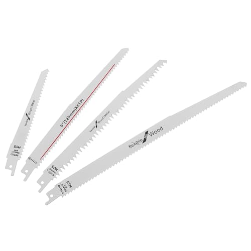 SHINEOFI Teiliges Sägeblatt Set Carbonstahl Grobe und Zahnung für Holz und Metallzuschnitt Passend für Säbelsägen Schnelle Schnitte Langlebig für Holzarbeiten und Baumschnitt von SHINEOFI