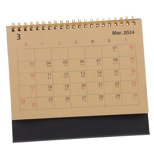 SHINEOFI Tischkalender 2024 Monatlicher Schreibtischplaner Pinnwand-grenzen Klappkalender Für Den Schreibtisch Staffelei Tischkalender 12-monats-kalender Spiralförmiger Tischkalender Papier SHINEOFI Tischkalender 2024 Monatlicher Schreibtischplaner Pinnwand-grenzen Klappkalender Für Den Schreibtisch Staffelei Tischkalender 12-monats-kalender Spiralförmiger Tischkalender Papier von SHINEOFI