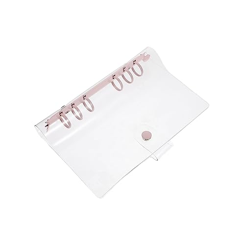 SHINEOFI Transparent PVC Ringbuch Lose Ordner mit Weichem Umschlag Nachfüllbares Reise Notizbuch für Büro und Schule Vielseitiger Dokumentenhalter für Notizen und Projekte von SHINEOFI
