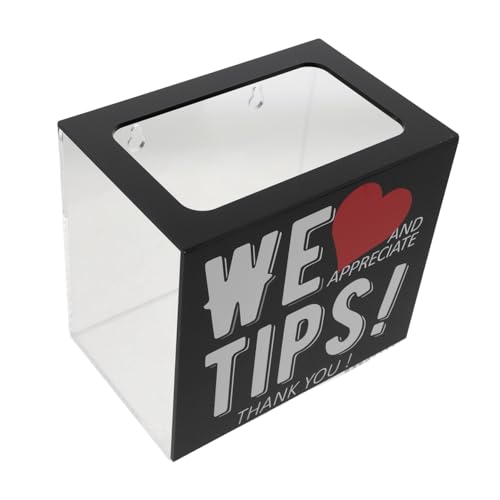 SHINEOFI Transparente Acryl-Spendenbox mit Schlitz Vielseitige Trinkgeld Trinkgeldbox für Barkeeper Restaurants Musiker Schulen Leicht Platzsparend und Einfach zu Reinigen SHINEOFI Transparente Acryl-Spendenbox mit Schlitz Vielseitige Trinkgeld Trinkgeldbox für Barkeeper Restaurants Musiker Schulen Leicht Platzsparend und Einfach zu Reinigen von SHINEOFI