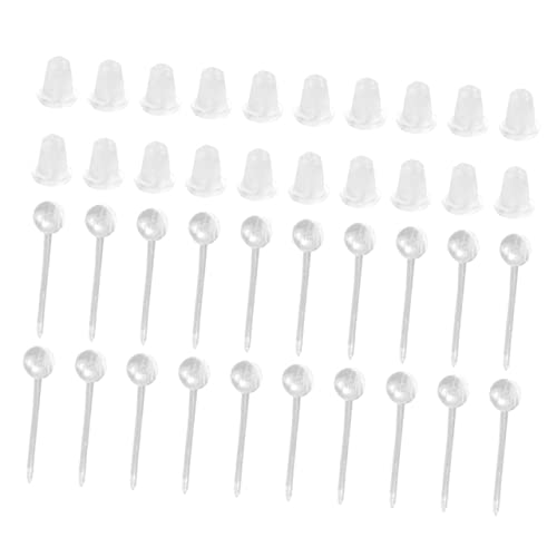 SHINEOFI Transparente Kunststoff Ohrstecker Stifte Langlebige Multifunktionale Ohrlochschutz Zubehör für Diy Ohrringe Sicherer Ersatz für Alte Ohrstecker SHINEOFI Transparente Kunststoff Ohrstecker Stifte Langlebige Multifunktionale Ohrlochschutz Zubehör für Diy Ohrringe Sicherer Ersatz für Alte Ohrstecker von SHINEOFI