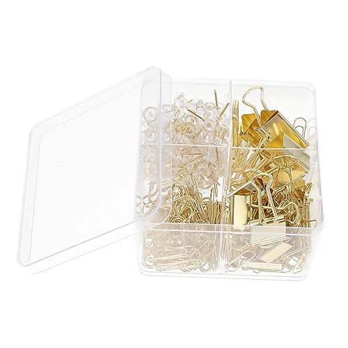 SHINEOFI Transparente Reißnägel und Schwanzklammern Satz Büroklammern mit Vier Gitterbox Kreative Bürobedarf für Memos Fotos Notizen Metallklammern für Zuverlässigen Halt SHINEOFI Transparente Reißnägel und Schwanzklammern Satz Büroklammern mit Vier Gitterbox Kreative Bürobedarf für Memos Fotos Notizen Metallklammern für Zuverlässigen Halt von SHINEOFI