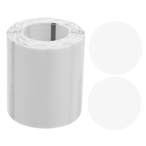 SHINEOFI Transparente Runde Thermoetiketten Selbstklebend Kratzfestes Thermopapier mit Schutzfilm Kompatibel mit Phomemo Vielseitig für Haushaltsorganisation Preisetiketten und von SHINEOFI