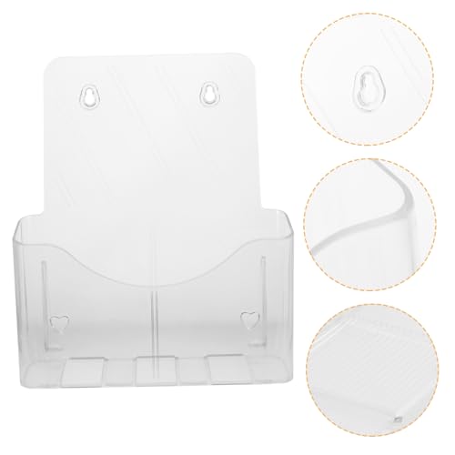 SHINEOFI Transparenter Dokumentenhalter Schreibtisch organizer Einzelschicht Broschürenhalter Wandmontage Multifunktionales Ablagerack für Büro und Zuhause SHINEOFI Transparenter Dokumentenhalter Schreibtisch organizer Einzelschicht Broschürenhalter Wandmontage Multifunktionales Ablagerack für Büro und Zuhause von SHINEOFI