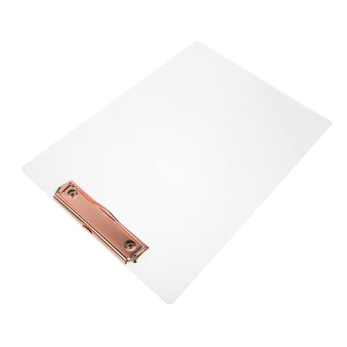 SHINEOFI Transparentes Acryl-clipboard für Büro und Schule Stabiles Kratzfestes Schreibbrett Handliches Notizbrett für Schüler und Lehrer Vielseitig Einsetzbar Effiziente von SHINEOFI