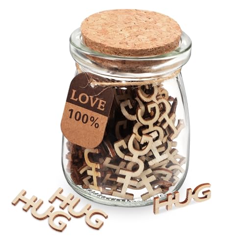 SHINEOFI Umarmungen im Geschenkset Einzigartiges Holzdesign für Valentinstag Geburtstage und Jahrestage Emotionales mit Sentimentaler Bedeutung Kompakt und Robust von SHINEOFI