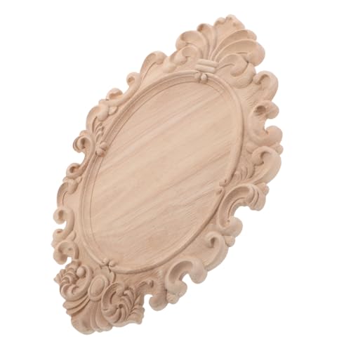 SHINEOFI Unlackierte Europäische Holzornamente Vintage Geschnitzte Holzapplikationen Rustikale Möbelverzierung für Schrank Türen Kleiderschrank DIY Holzdeko von SHINEOFI