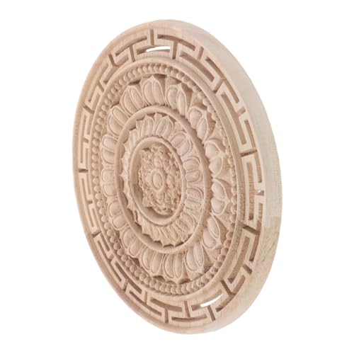 SHINEOFI Unlackierte Holzapplikation Mandala Blume Naturholz Handgeschnitzt Europäisch Dekorative Möbelverzierung Wiederverwendbar Für Schrank Kommode Bett Wand SHINEOFI Unlackierte Holzapplikation Mandala Blume Naturholz Handgeschnitzt Europäisch Dekorative Möbelverzierung Wiederverwendbar Für Schrank Kommode Bett Wand von SHINEOFI