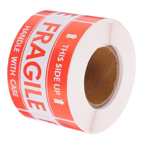 SHINEOFI Versandwarnaufkleber Fragile Selbstklebend Bruchsicherer Schutz für Zerbrechliche Pakete Vielseitig Einsetzbar für Lager und Sichere Produktverpackung SHINEOFI Versandwarnaufkleber Fragile Selbstklebend Bruchsicherer Schutz für Zerbrechliche Pakete Vielseitig Einsetzbar für Lager und Sichere Produktverpackung von SHINEOFI