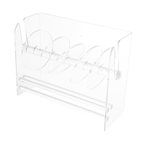 SHINEOFI Verstellbarer Acryl Sticker Rollenspender Fächer Aufbewahrung für Etiketten und Klebeband Büro Zuhause Schule Organizer Transparent SHINEOFI Verstellbarer Acryl Sticker Rollenspender Fächer Aufbewahrung für Etiketten und Klebeband Büro Zuhause Schule Organizer Transparent von SHINEOFI