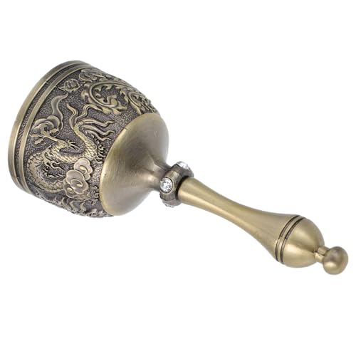 SHINEOFI Vintage Metall Handglocke mit Ergonomischem Griff Chinesisches Drachen- Klarer Klang Vielseitig als Gebets Yogaglocke für Weihnachten Seniorenbetreuung und Festliche Anlässe SHINEOFI Vintage Metall Handglocke mit Ergonomischem Griff Chinesisches Drachen- Klarer Klang Vielseitig als Gebets Yogaglocke für Weihnachten Seniorenbetreuung und Festliche Anlässe von SHINEOFI