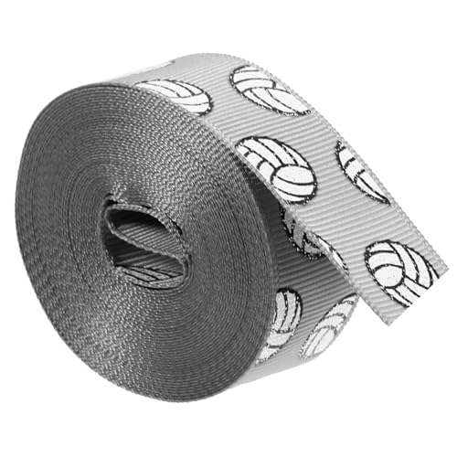 SHINEOFI Volleyball Ripsband Polyester Reißfestes Geschenkband für Partydekoration DIY Haarbänder Basteln und Geschenkverpackung Sportliches Design von SHINEOFI