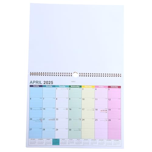 SHINEOFI Wandkalender Monate Englischer Monatskalender für Home Office Vielseitig Nutzbar Notizblock Langlebige Materialien Einfach zu Handhaben von SHINEOFI