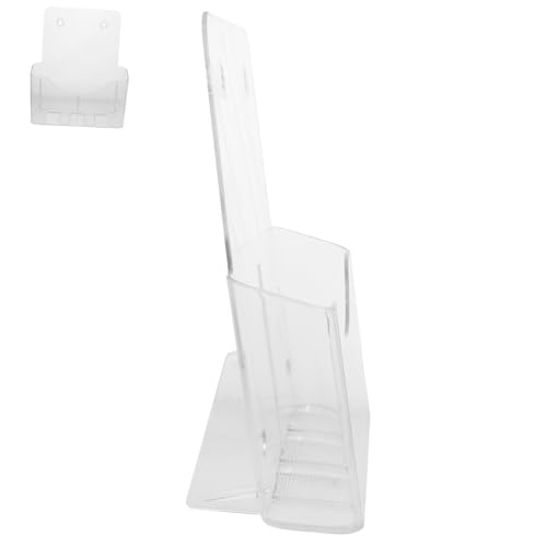 SHINEOFI Wandmontierter Dokumentenhalter aus Stabilem Abs Transparenter für Büro Einlagiger Wandhalter für Zeitschriften Broschüren und Kleine Karten Platzsparende Aufbewahrungslösung SHINEOFI Wandmontierter Dokumentenhalter aus Stabilem Abs Transparenter für Büro Einlagiger Wandhalter für Zeitschriften Broschüren und Kleine Karten Platzsparende Aufbewahrungslösung von SHINEOFI