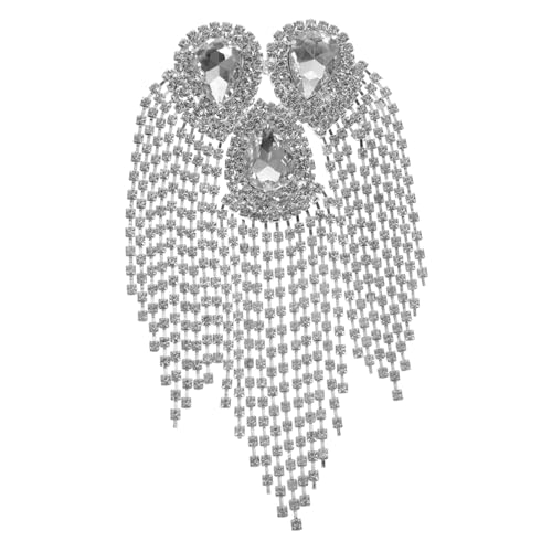 SHINEOFI Wassertropfen-quasten-diamantblume Perlen Damen Kleid Applikation Goldapplikationen Verzierungen Dekoration Flicken Für Kleidung Patches Reparieren Brosche Patches Legierung Silver SHINEOFI Wassertropfen-quasten-diamantblume Perlen Damen Kleid Applikation Goldapplikationen Verzierungen Dekoration Flicken Für Kleidung Patches Reparieren Brosche Patches Legierung Silver von SHINEOFI