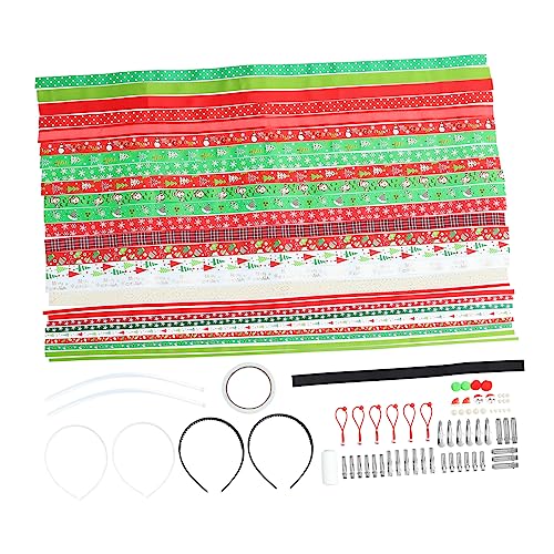 SHINEOFI Weihnachtliches DIY Haarschmuck mit Haarspangen und Bändern Vielseitiges Bastelmaterial für Haarreifen und Haarschleifen Praktische Schneidbarkeit Festliches Zubehör für Kreative SHINEOFI Weihnachtliches DIY Haarschmuck mit Haarspangen und Bändern Vielseitiges Bastelmaterial für Haarreifen und Haarschleifen Praktische Schneidbarkeit Festliches Zubehör für Kreative von SHINEOFI