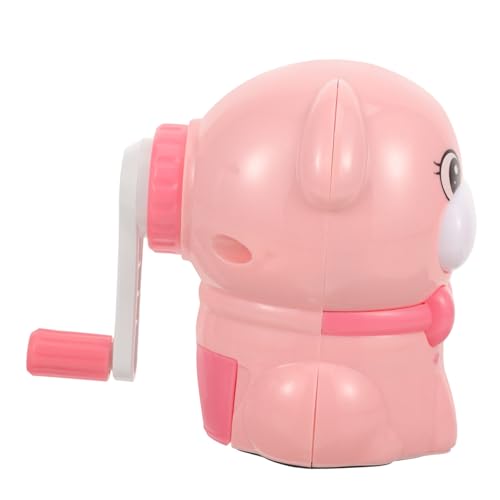 SHINEOFI Welpen Spitzenmesser Schulbedarf Bleistiftspitzer Bequeme Tragbarer Handschärfer Kleine Kompakter Handschärfer Hundespitzer Für Rosa Legierung von SHINEOFI