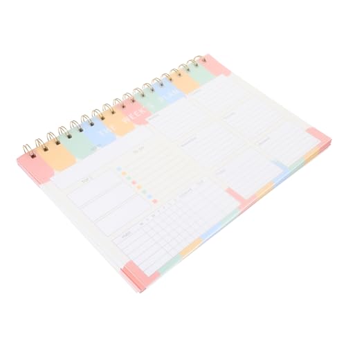 SHINEOFI Wochenplaner-notizblock Tägliches Notizbuch Planungsunterlagen Tagesplaner Notizblock Täglicher Planer Tägliche Agenda Pad Machen Wöchentlicher Notizblock Wochenplaner Mit Slots Pp von SHINEOFI