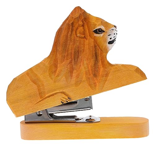 SHINEOFI büro organizer büroorganizer office zubehör büro zubehör büro accessoires Werkzeug zum Heften von Papier Mini-Hefter Büro schreibwaren Tierdekoration Hefter aus Holz hölzern von SHINEOFI