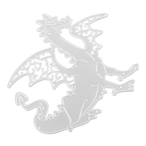 SHINEOFI einfaches Design Stanzformen Chamäleonform Schnitte Party Schneiden gestanzt handwerkliches Werkzeug Prägewerkzeug zur Papierherstellung Schneidwerkzeug Kohlenstoffstahl Silver von SHINEOFI