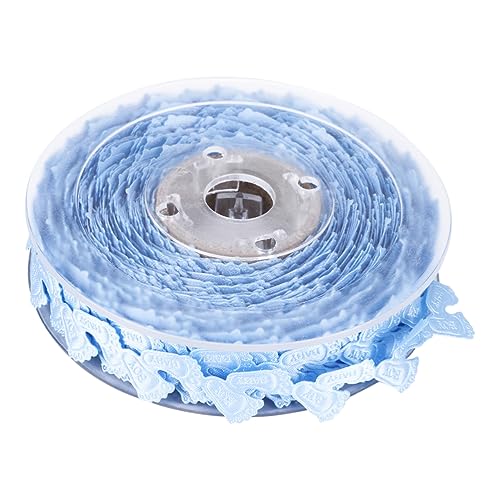 SHINEOFI -fußabdruckband Dekoration Artikel Spitze Party Bedrucktes Band Bänder Mutter Babyband Geburtstagsband Blau Vlies von SHINEOFI