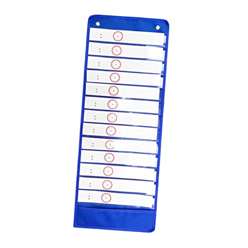 SHINEOFI hängende Tasche zeitplan Stundenplan Wandbehang Zeitplaner Stundenplan Taschenkalender Organizer zum Aufhängen von Taschenkarten Schultaschenkarte das Haustier Blue von SHINEOFI
