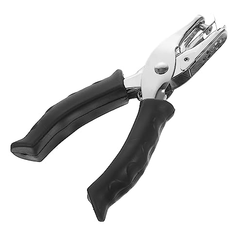 SHINEOFI manueller Schlag Craft Hole Punch Papier Stichworte Du Handbuch Puncher scrapbook scheckheft bürozubehör bürogadges Kartenstanzer ein Locher multifunktionaler Locher Plastik Black von SHINEOFI