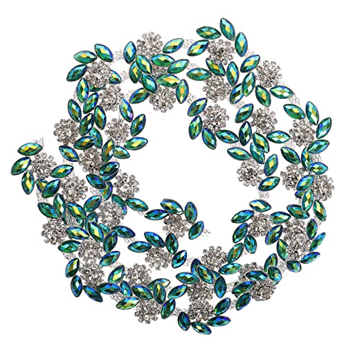 SHINEOFI strass code kette krallenkette schillernde Edelsteine Produkt Zubehör funkelnd Perlen packetbandrollen o'bag hochzeitsdeko DIY-Strass-Patch- Metallapplikationen Kristall Green SHINEOFI strass code kette krallenkette schillernde Edelsteine Produkt Zubehör funkelnd Perlen packetbandrollen o'bag hochzeitsdeko DIY-Strass-Patch- Metallapplikationen Kristall Green von SHINEOFI