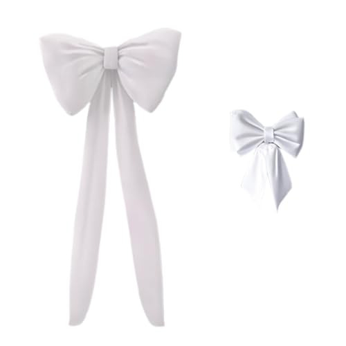 2 Stück auffällige Dekoschleifen für Themenzimmer, ideal für Hochzeit, Geburtstag, Verlobung, Junggesellenabschied, Babyparty, Wandtür, Weiß 2 Stück auffällige Dekoschleifen für Themenzimmer, ideal für Hochzeit, Geburtstag, Verlobung, Junggesellenabschied, Babyparty, Wandtür, Weiß von SHINROAD