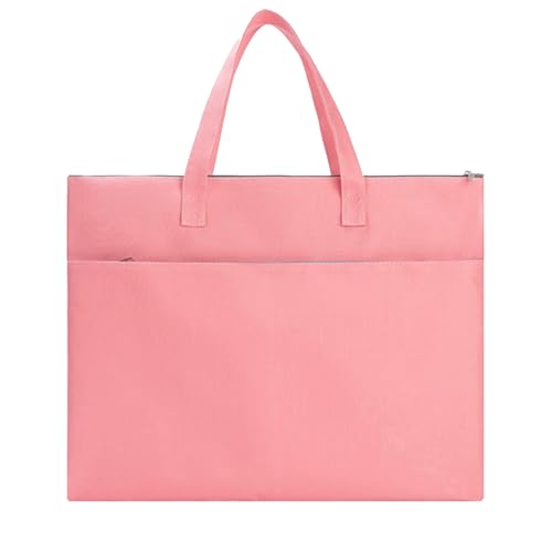 Einfarbiger Dokumenten-Organizer, Portfolio-Tasche mit Trenntaschen, Kunsttasche, A3, A4, großes Fassungsvermögen, mit Reißverschluss, unterteilter Aktenhalter, wasserdicht, A4 von SHINROAD