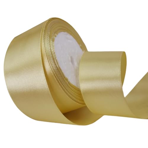 Luxuriöses Geschenkband Geschenkverpackungsband Elegantes Satin Hochzeitsband 22 m x 4 cm Roll für Geschenkpackungsdekorblocke Champagner Luxuriöses Geschenkband Geschenkverpackungsband Elegantes Satin Hochzeitsband 22 m x 4 cm Roll für Geschenkpackungsdekorblocke Champagner von SHINROAD