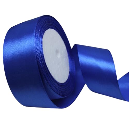 SHINROAD Luxuriöses Geschenkband Geschenkverpackungsband Elegantes Satin Hochzeitsband 22 m x 4 cm Roll für Geschenkpackungsdekorblocke Königsblau von SHINROAD