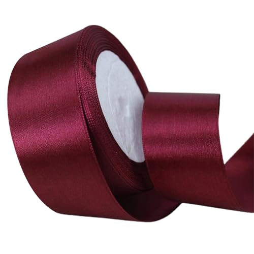 SHINROAD Luxuriöses Geschenkband Geschenkverpackungsband Elegantes Satin Hochzeitsband 22 m x 4 cm Roll für Geschenkpackungsdekorblocke Weinrot SHINROAD Luxuriöses Geschenkband Geschenkverpackungsband Elegantes Satin Hochzeitsband 22 m x 4 cm Roll für Geschenkpackungsdekorblocke Weinrot von SHINROAD