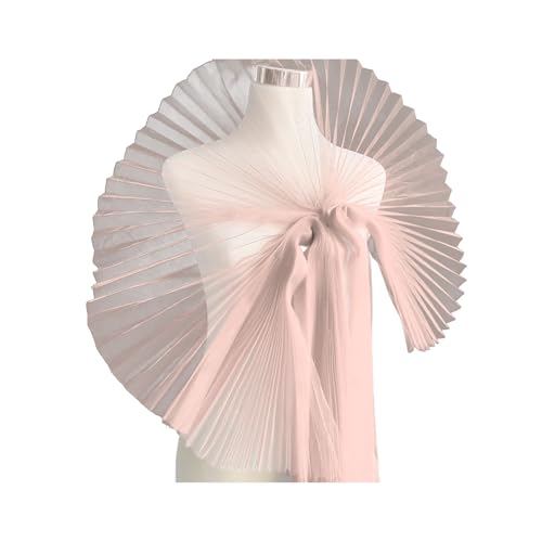 Mesh Stoff gekräuselte Spitzenverkühlung Falten -Trimm Organza Chiffon Tüll Grenz für das Nähen von Hochzeitskleid Trimmbüchern Projekte Dekoratives Material verschieden Rosa von SHINROAD